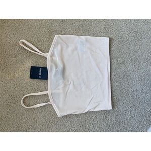 New Forever 21 cream crop top